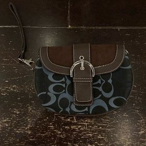 Coach Clutch Black and Brown